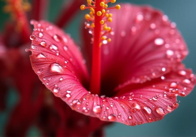 Close up of tropical flowers in a high-end yacht galley